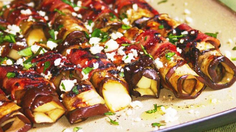 Roll-άροντας με μελιτζάνες